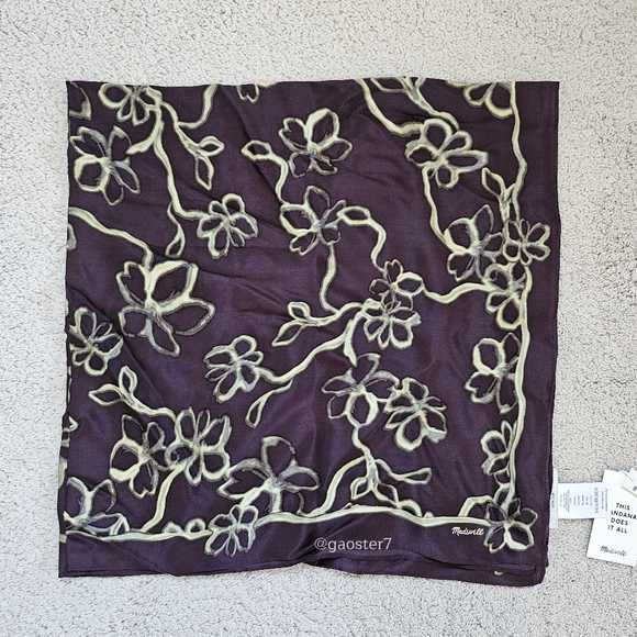 Madewell Medium Silk Bandana - Picture 3 of 8